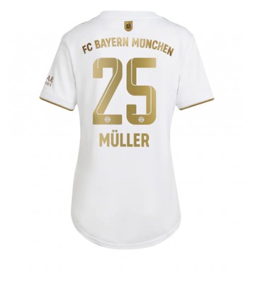 Bayern Munich Thomas Muller #25 Bortedrakt Kvinner 2022-23 Kortermet